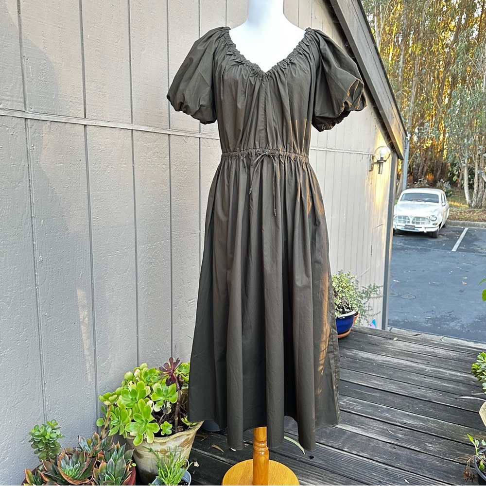 Ulla Johnson Vika Dress in Militaire - Picture 6 of 16
